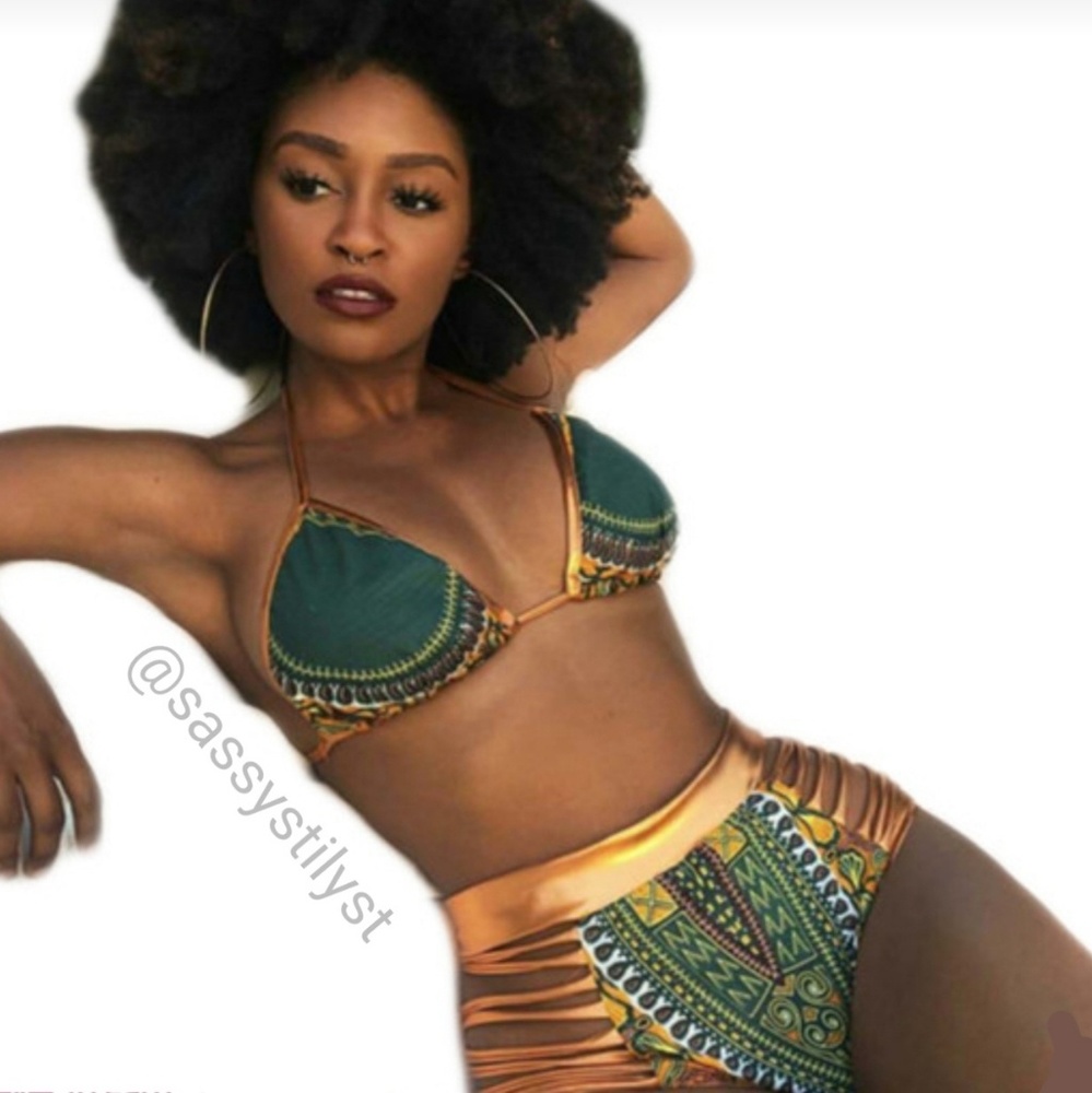 24 HR SHIPPING Green Goddess High Waisted Bikini